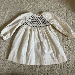 Zara Off White and Black Dress 2-3 Year